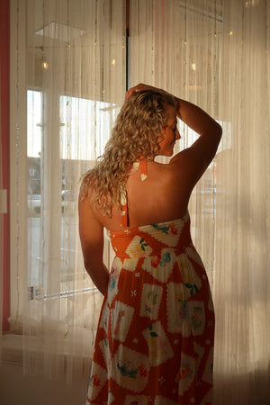 WORLD TRAVELER MAXI DRESS