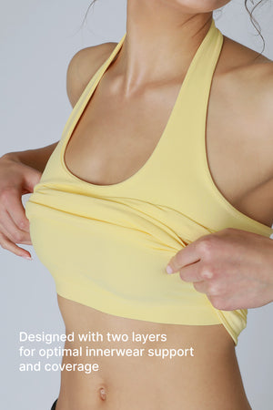 CLEAN LINES HALTER TOP