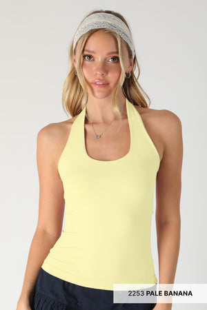 CLEAN LINES HALTER TOP