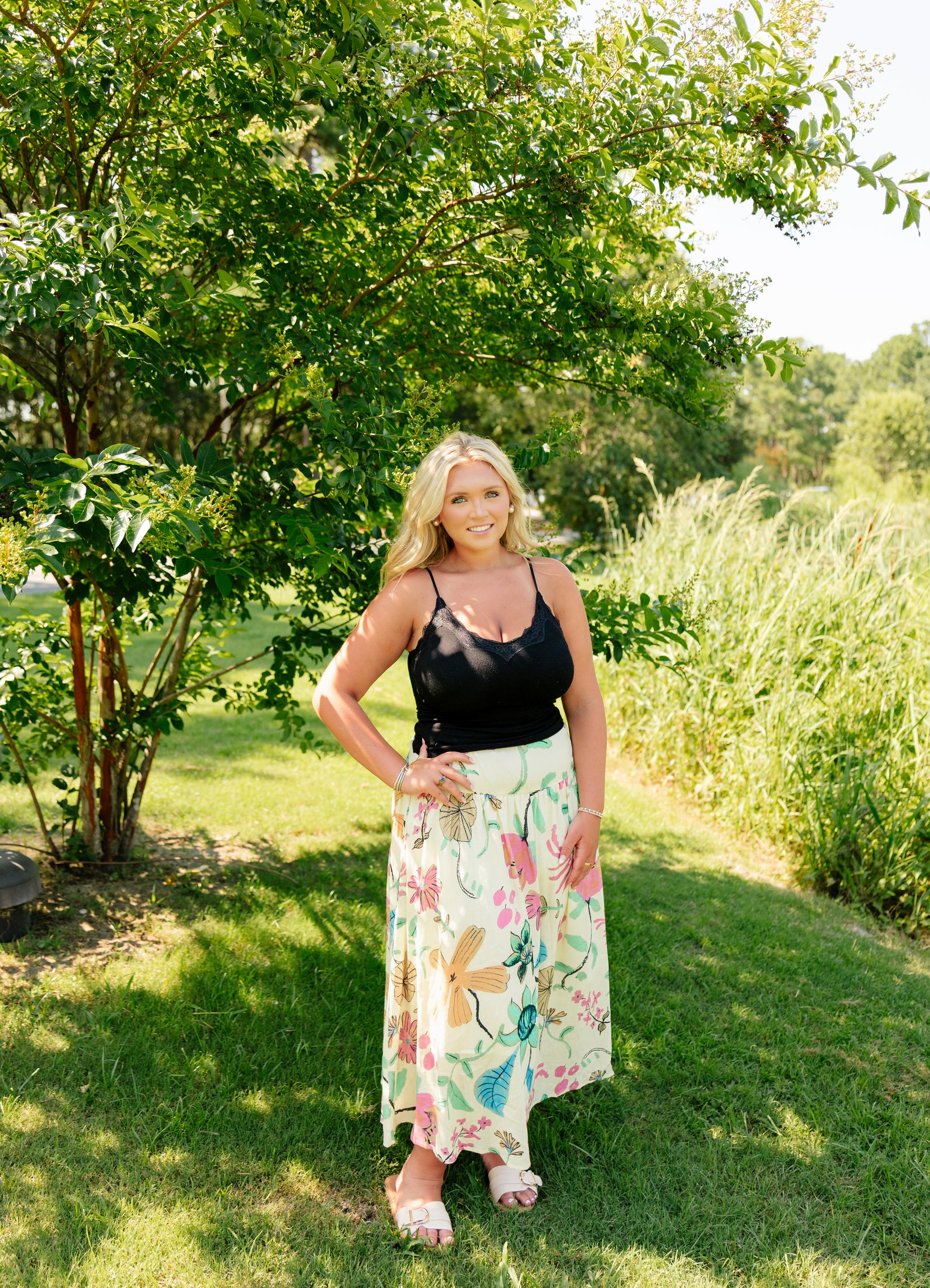 BIANCA DROP WAIST SKIRT