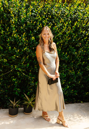 METALLIC FIELDS DRESS