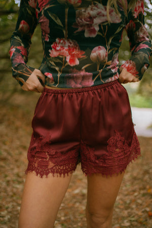ODETTE SATIN SHORTS