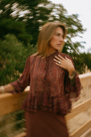 SAVANNAH PEPLUM TOP
