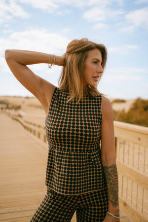 CATHERINE PEPLUM TOP