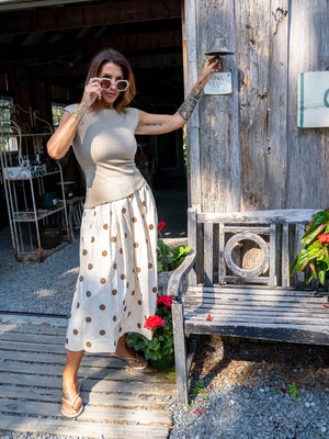 HONEY MIDI SKIRT