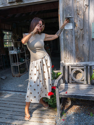 HONEY MIDI SKIRT