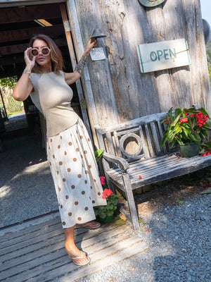 HONEY MIDI SKIRT