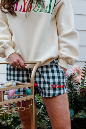 VERY MERRY PJ SHORTS