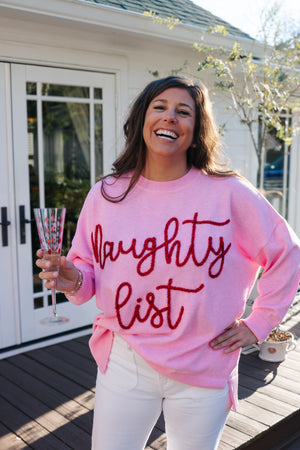 NAUGHTY LIST SWEATER