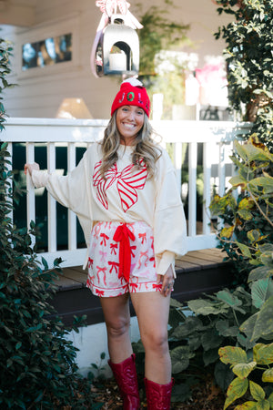 RIBBONS AND BOWS PULLOVER