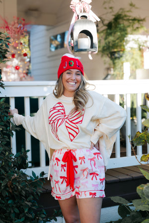 RIBBONS AND BOWS PULLOVER