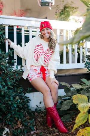 RIBBONS AND BOWS PULLOVER