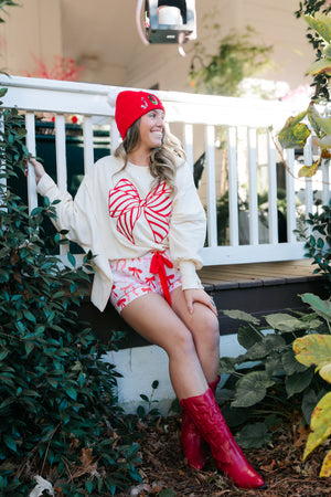 RIBBONS AND BOWS PULLOVER