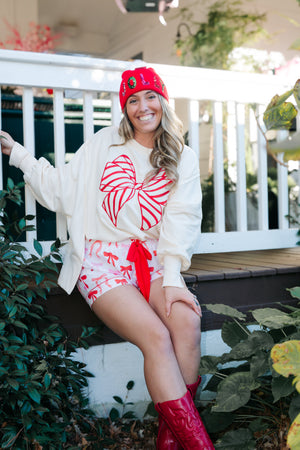 RIBBONS AND BOWS PULLOVER