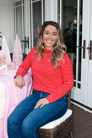 PEPPERMINT TWIST SWEATER