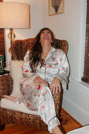 CHRISTMAS COCKTAILS PJ SET
