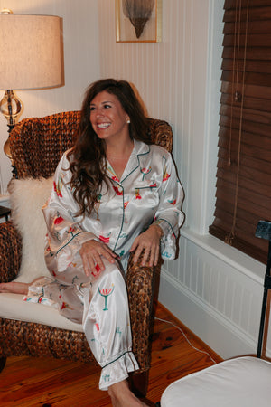 CHRISTMAS COCKTAILS PJ SET