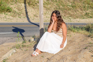 NOTEWORTHY MIDI DRESS