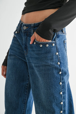 KRISTY STUDDED BAGGY JEAN