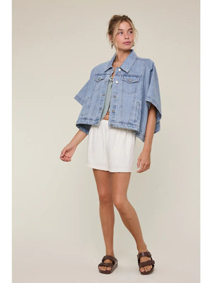 DARLING DENIM PONCHO