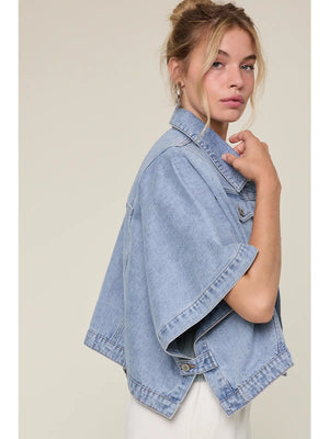 DARLING DENIM PONCHO