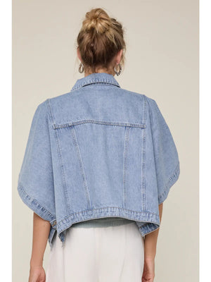 DARLING DENIM PONCHO