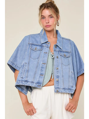 DARLING DENIM PONCHO