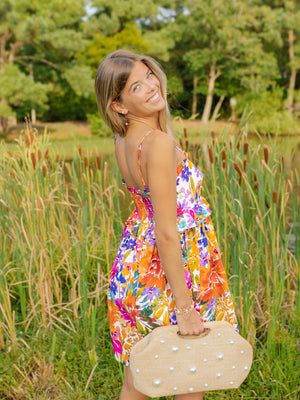 FLOWER FIESTA MINI DRESS