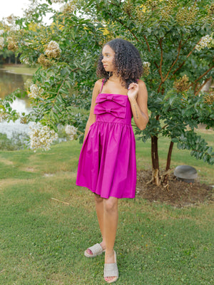 TAKE A BOW MINI DRESS
