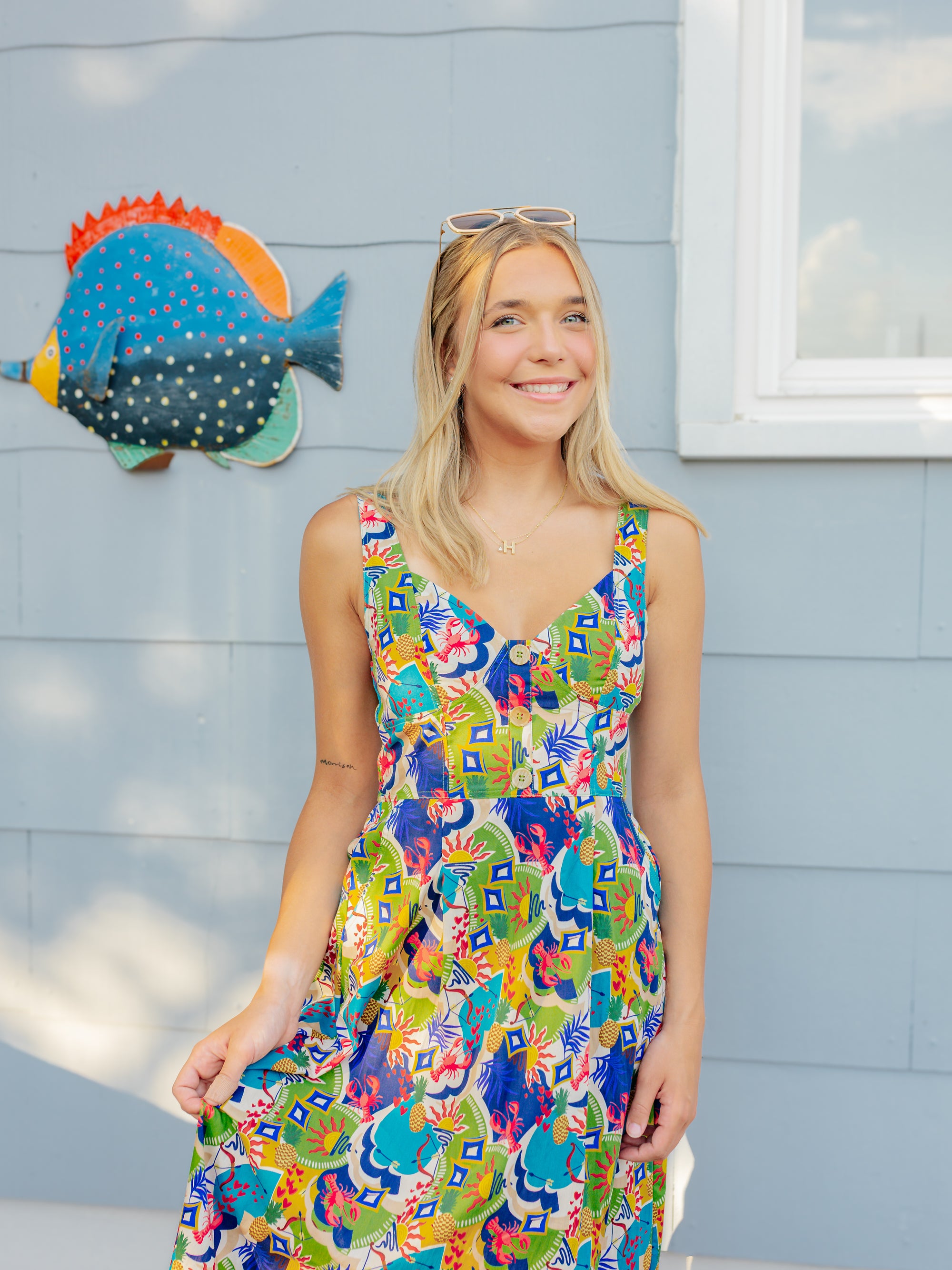 LOBSTER MIDI DRESS