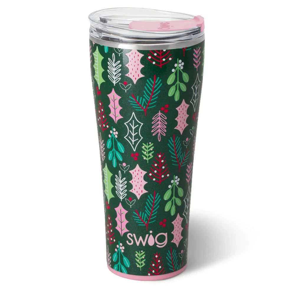 MERRY MISTLETOE SWIG TUMBLER 32OZ