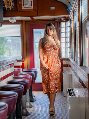 RISING SUN MIDI DRESS