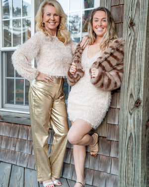 ON THE FRINGE MINI DRESS